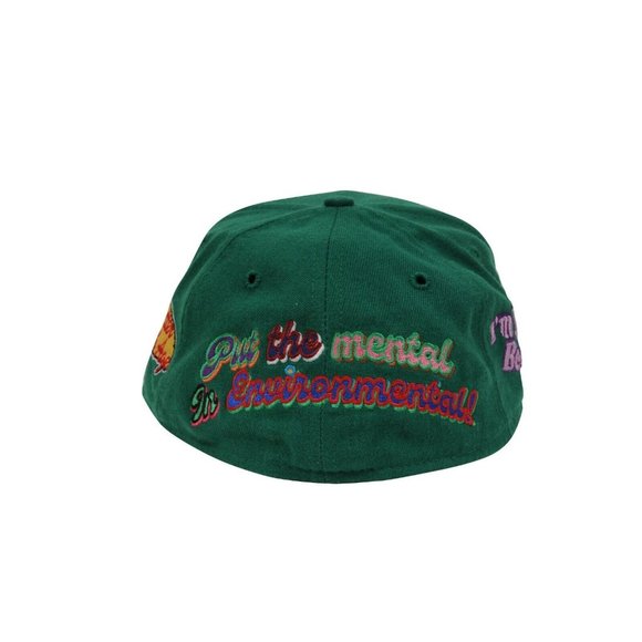Better With Age Men Snapback Size 7 1/8 Green Put The Mental In Environmental - Picture 4 of 10